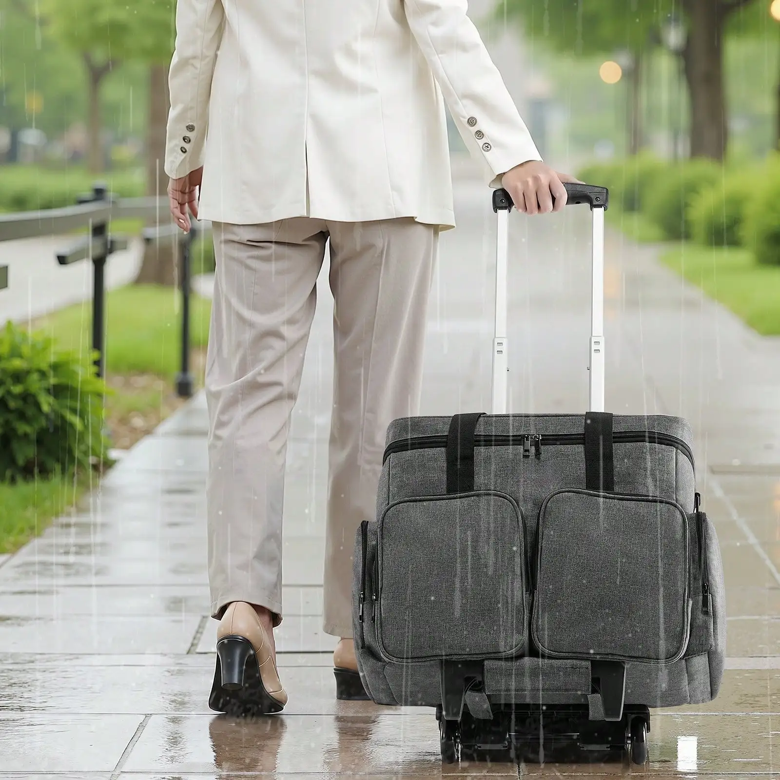 Rolling Laptop Bag, Fits Up To 17.3 Inch Laptop, Wheeled Briefcase, Roller Computer Tote Bag With Wheels & Telescoping Handle, Laptop Case For Work Travel Business Office, Women & Men (Black)
Rolling Laptop Bag, Fits Up To 17.3 Inch Laptop, Wheeled Briefcase, Roller Computer Tote Bag With Wheels & Telescoping Handle, Laptop Case For Work Travel Business Office, Women & Men (Black)