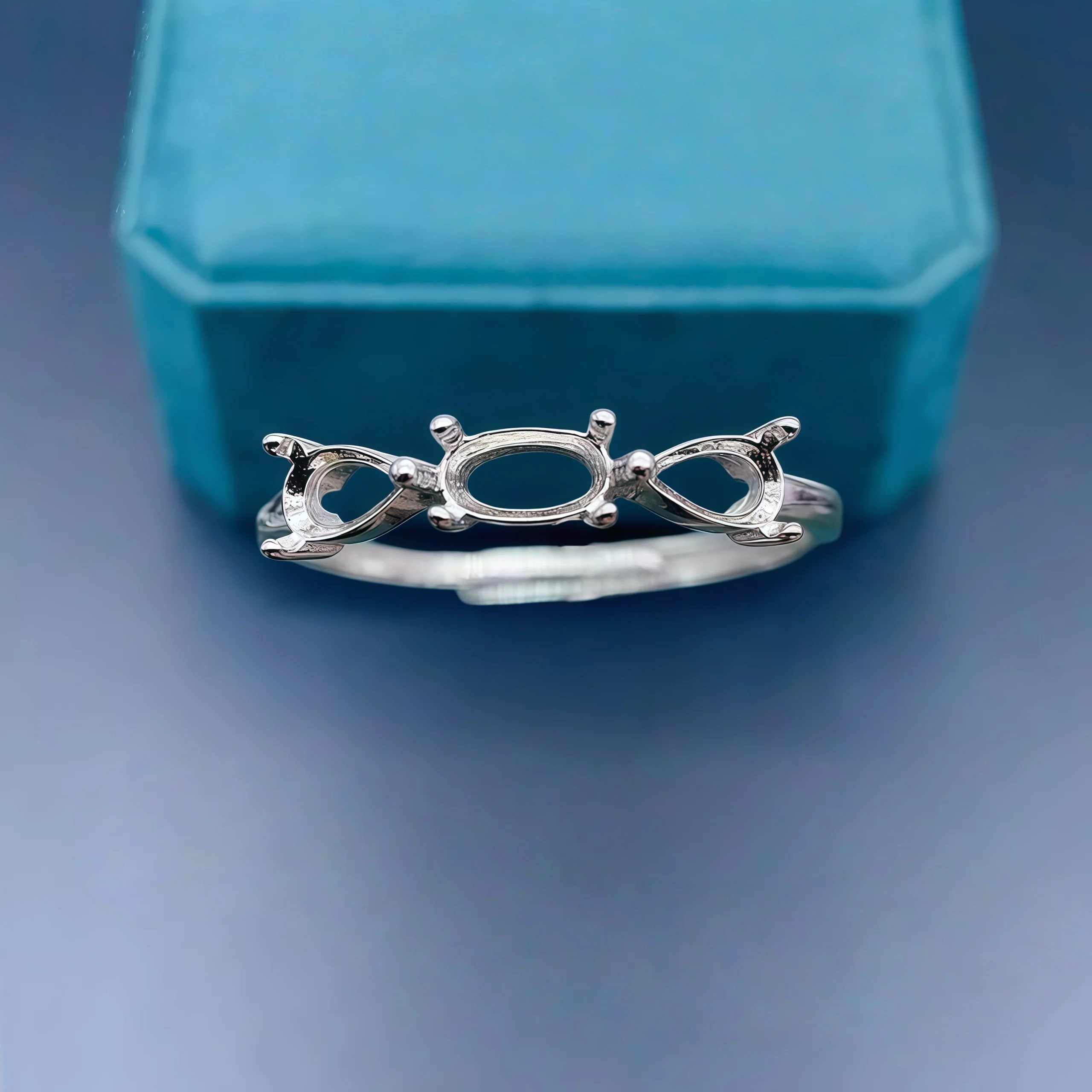 Fashion Ring Holder DIY Empty Support S925 Sterling Silver 3*5mm Water Drop Elliptic Stone Fine Charm Weddings Jewelry for Woman
Fashion Ring Holder DIY Empty Support S925 Sterling Silver 3*5mm Water Drop Elliptic Stone Fine Charm Weddings Jewelry for Woman