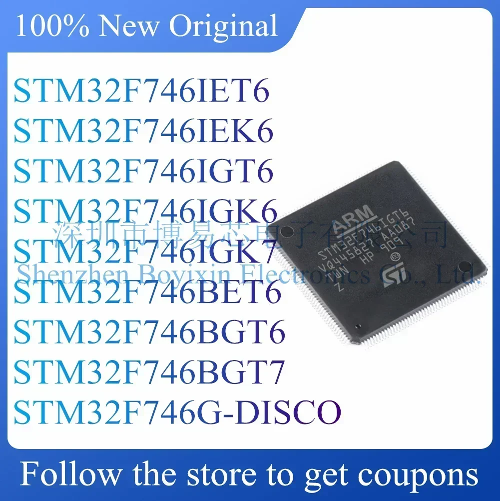 STM32F746IET6 STM32F746IEK6 STM32F746IGT6 STM32F746IGK6 STM32F746IGK7 STM32F746BET6 STM32F746BGT6 BGT7 G-DISCO Evaluation Board
STM32F746IET6 STM32F746IEK6 STM32F746IGT6 STM32F746IGK6 STM32F746IGK7 STM32F746BET6 STM32F746BGT6 BGT7 G-DISCO Evaluation Board