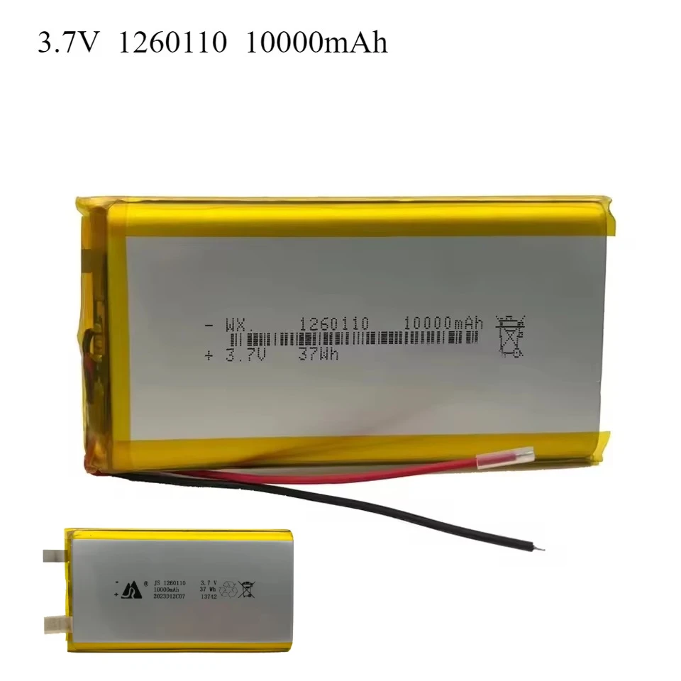 1-10PCS 1260110 3.7V 10000mAh Li-polymer Rechargeable Batteries for Power Bank DIY GPS Laptop 100% Real Capacity
1-10PCS 1260110 3.7V 10000mAh Li-polymer Rechargeable Batteries for Power Bank DIY GPS Laptop 100% Real Capacity