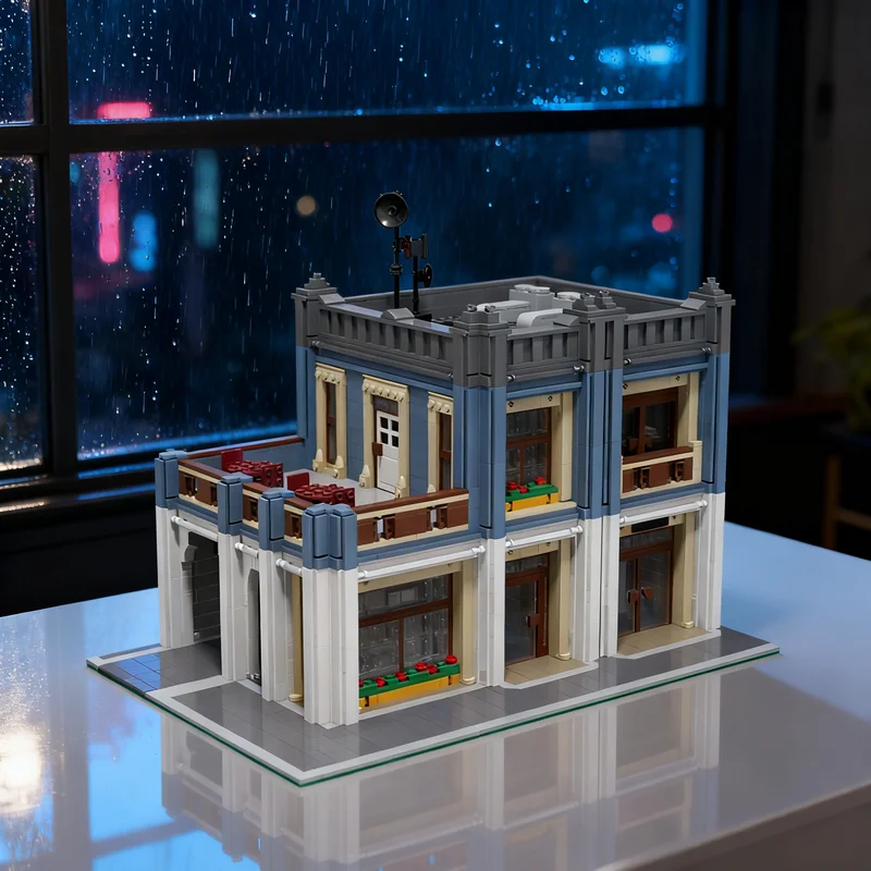 2191pcs MOC Police Station Modular Streetscape Model Building blocks Architecture toys Christmas gifts Education Kids Assemble
2191pcs MOC Police Station Modular Streetscape Model Building blocks Architecture toys Christmas gifts Education Kids Assemble