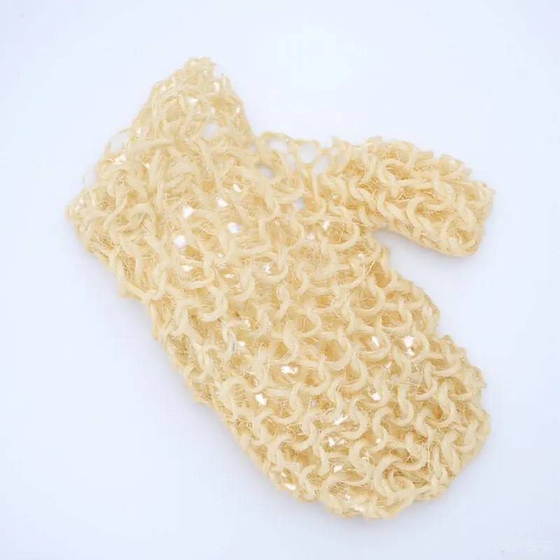 Skin Exfoliator Glove Breathable Sisal Hemp Fabric Fits Hand Curve Reusable Bath Scrubbing Glove for Smooth Clean Feeling
Skin Exfoliator Glove Breathable Sisal Hemp Fabric Fits Hand Curve Reusable Bath Scrubbing Glove for Smooth Clean Feeling
