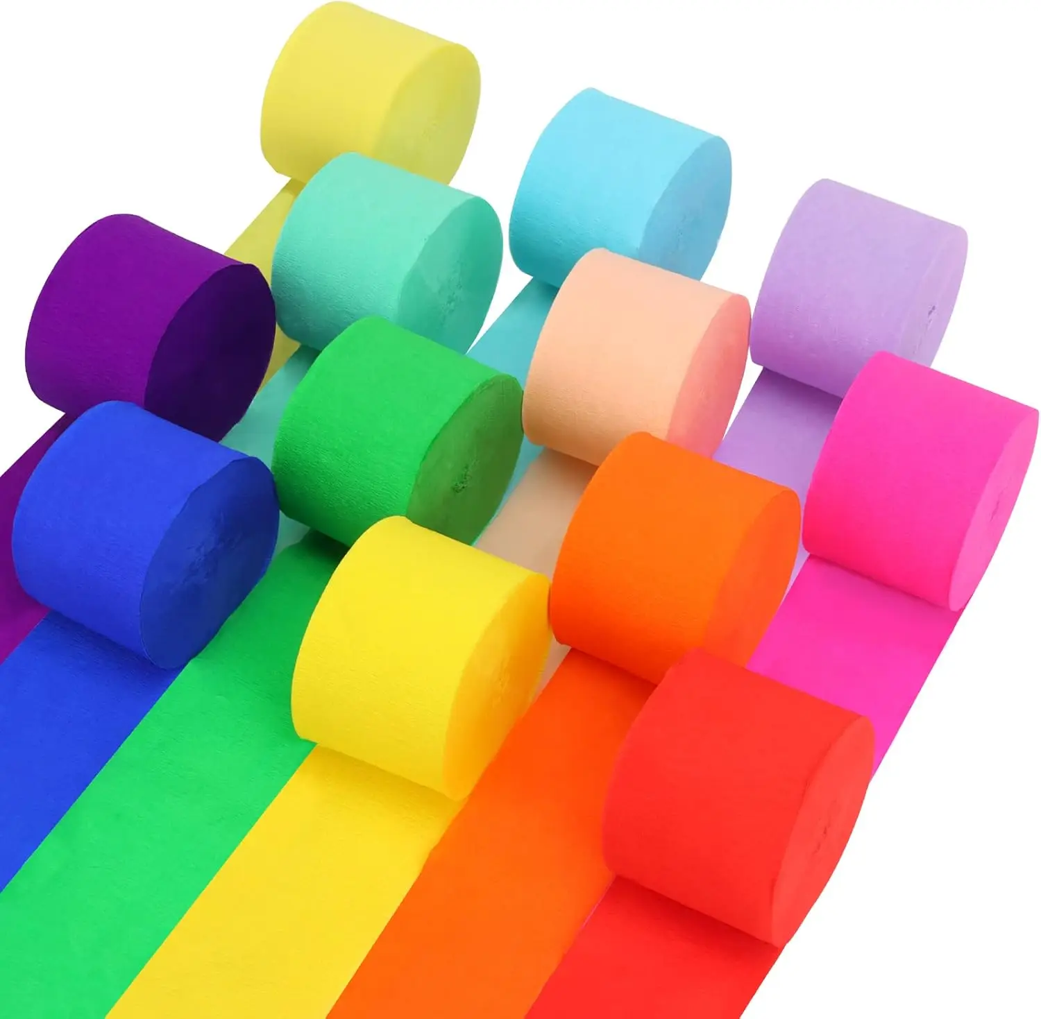 12 Rolls Crepe Paper Streamers, 12 Colors Party Decorations for Birthday Baby Shower Wedding DIY
12 Rolls Crepe Paper Streamers, 12 Colors Party Decorations for Birthday Baby Shower Wedding DIY