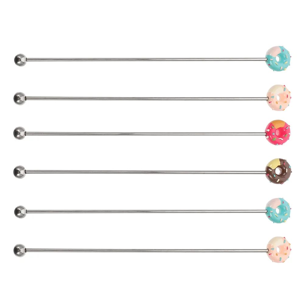 6pcs Stainless Steel Stirring Sticks Donut Shaped Cocktail Drink Stirrer Reusable Bar Tool Kitchen Bartender Accessories
6pcs Stainless Steel Stirring Sticks Donut Shaped Cocktail Drink Stirrer Reusable Bar Tool Kitchen Bartender Accessories