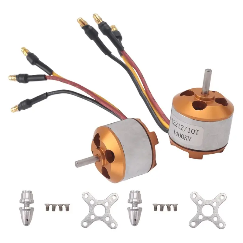 B05C-2 Pcs 2212 1400KV Brushless Outrunner Motor With Mount 10T For RC Aircraft/Kkmulticopter 4/6 Axle Quadcopter UFO Parts
B05C-2 Pcs 2212 1400KV Brushless Outrunner Motor With Mount 10T For RC Aircraft/Kkmulticopter 4/6 Axle Quadcopter UFO Parts