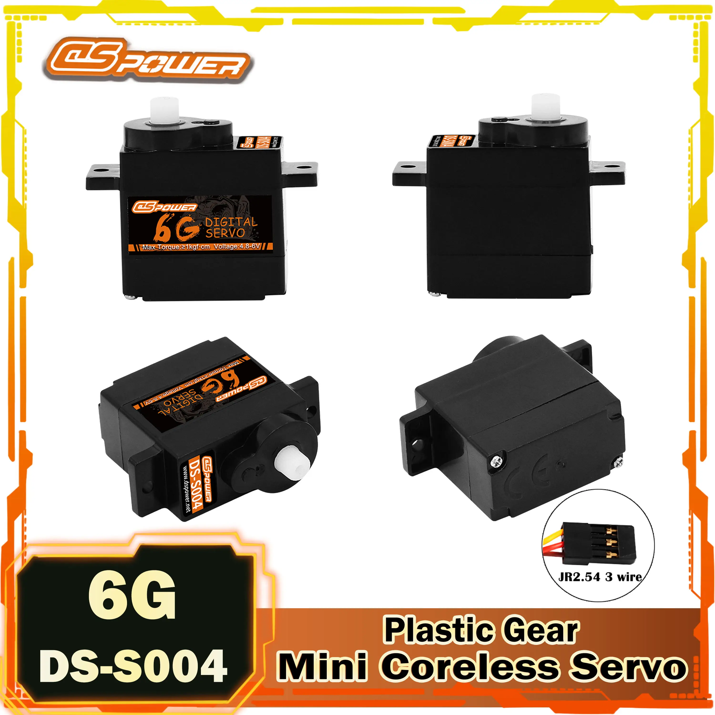 DSpower 6G Micro Digital Plastic Gear RC Car Servo Mini Motor for WLtoys k969 k989 k999 Airplane Fixwing Robot Boat Helicopter
DSpower 6G Micro Digital Plastic Gear RC Car Servo Mini Motor for WLtoys k969 k989 k999 Airplane Fixwing Robot Boat Helicopter