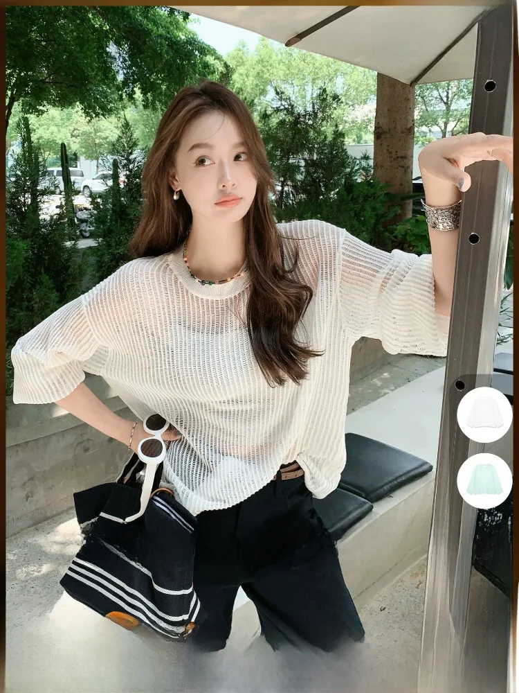 Meiyang Knitted Long Sleeve round Neck Transparent Vertical Stripe Sweater Women's Loose Fit Color Commute Style Autumn...
Meiyang Knitted Long Sleeve round Neck Transparent Vertical Stripe Sweater Women's Loose Fit Color Commute Style Autumn...