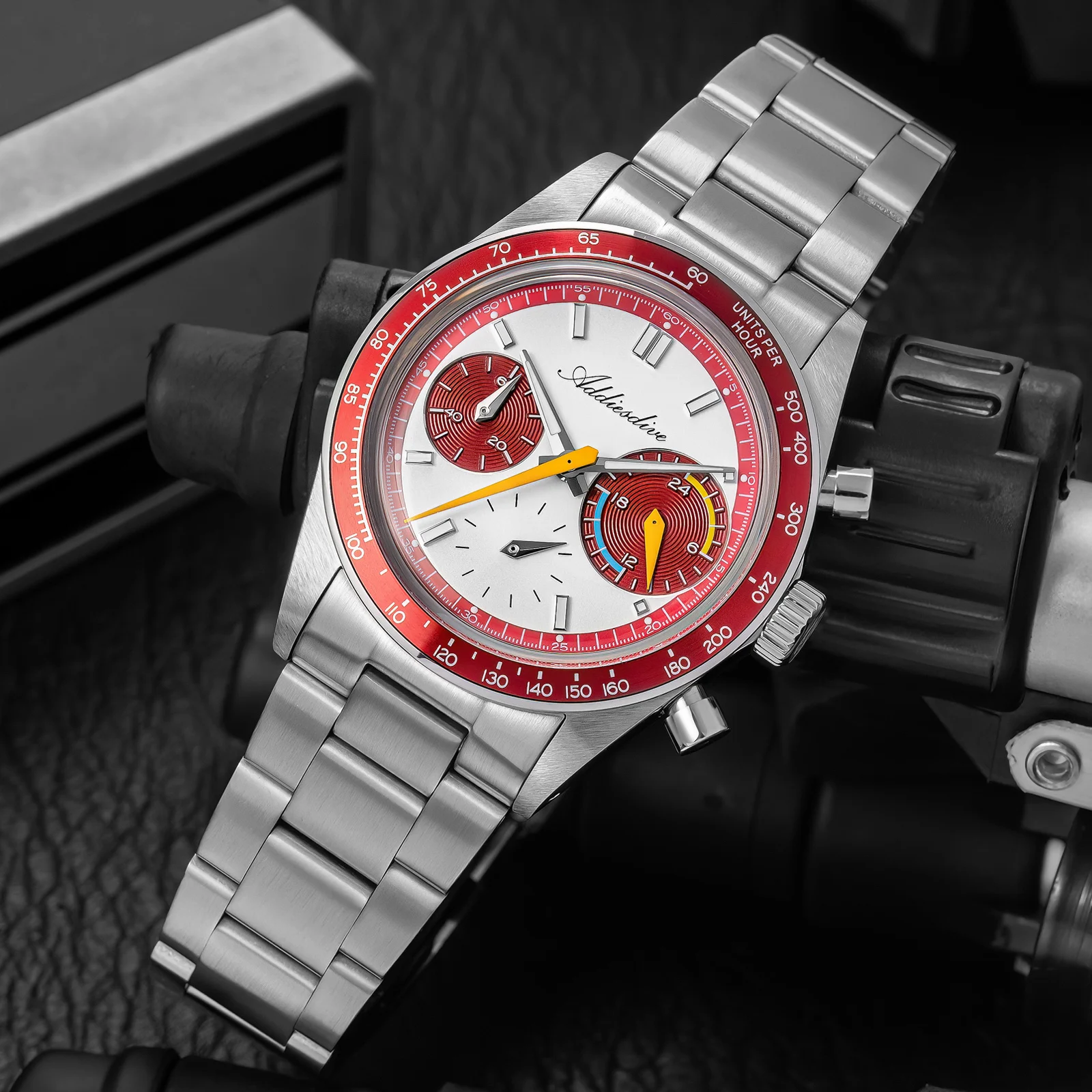 ADDIESDIVE VK63 Men Watches Luxury Quartz Wristwatch Super Luminous Chronograph Domed Glass 100m Waterproof New Watch Diving
ADDIESDIVE VK63 Men Watches Luxury Quartz Wristwatch Super Luminous Chronograph Domed Glass 100m Waterproof New Watch Diving