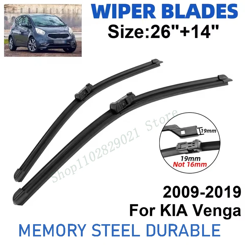 2PCS Wiper Blades Set Kit For KIA Venga 2009-2019 Front Windshield Brushes Windscreen Window Accessories
2PCS Wiper Blades Set Kit For KIA Venga 2009-2019 Front Windshield Brushes Windscreen Window Accessories