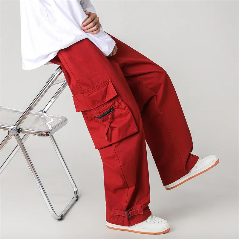 American Retro Street Hip Hop Red Work Pants Loose Straight Leg Casual Trousers for Men And Women High Street Sle
American Retro Street Hip Hop Red Work Pants Loose Straight Leg Casual Trousers for Men And Women High Street Sle