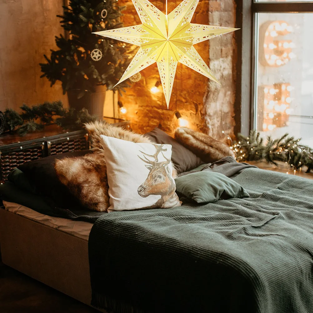 3Pcs Star Lantern Lampshades 7-Pointed Hollow Paper Star Lamp Shade Decorative Light Cover for Bedroom Study Living Room Kitchen
3Pcs Star Lantern Lampshades 7-Pointed Hollow Paper Star Lamp Shade Decorative Light Cover for Bedroom Study Living Room Kitchen