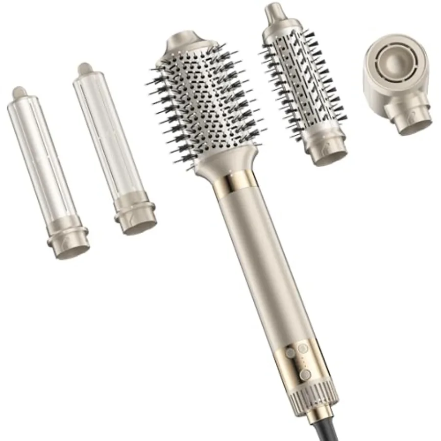 5-in-1 Hot Air Styler Hair Dryer and Versatile Air Styler with Auto Wrap Curlers Volumizing Brushes Frizz-Free Hair Styler Tool
5-in-1 Hot Air Styler Hair Dryer and Versatile Air Styler with Auto Wrap Curlers Volumizing Brushes Frizz-Free Hair Styler Tool