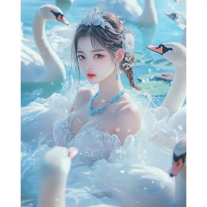 GATYZTORY Diy Diamond Painting Cartoon Girl Full Mosaic Swan 5d Wall Art Rhinestones Home Decoration Craft Kit
GATYZTORY Diy Diamond Painting Cartoon Girl Full Mosaic Swan 5d Wall Art Rhinestones Home Decoration Craft Kit
