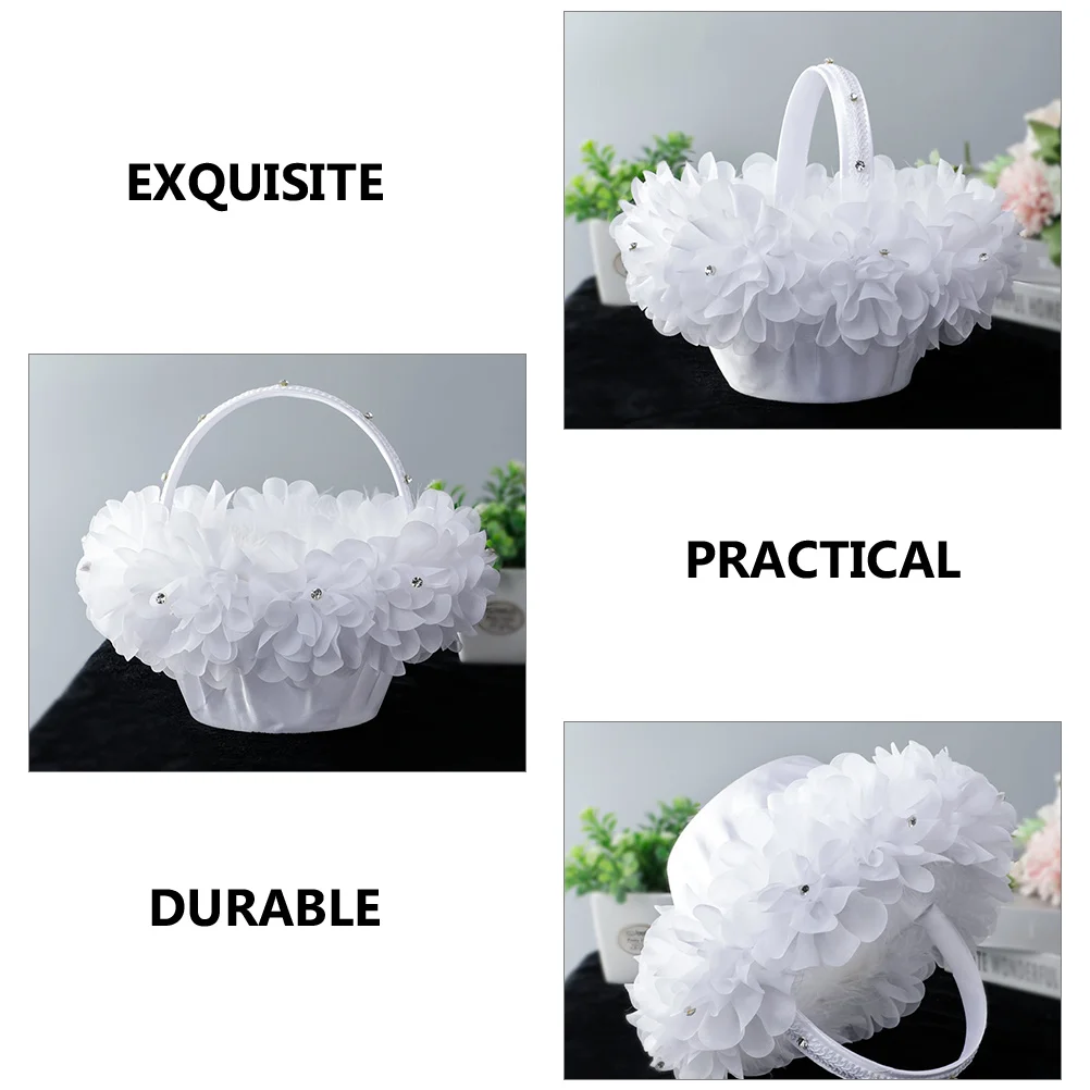 Chic Wedding Girl Basket For Petals Rustic Wedding Decoration Flower Gift Basket Bridal Accessories Flower Baskets 
Chic Wedding Girl Basket For Petals Rustic Wedding Decoration Flower Gift Basket Bridal Accessories Flower Baskets