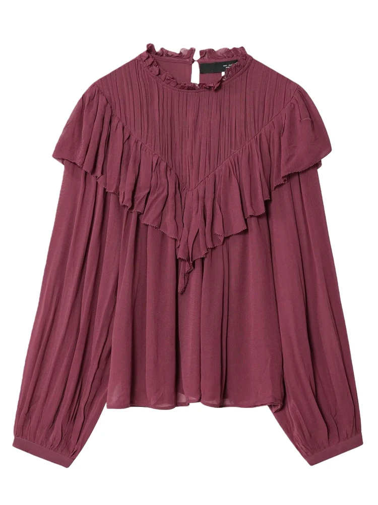 Spring 2026 Faion Layered Lace Trim Decorative round Ne Long Sve Loose Women's irt Slimming Sle 304737 Commute Wind
Spring 2026 Faion Layered Lace Trim Decorative round Ne Long Sve Loose Women's irt Slimming Sle 304737 Commute Wind