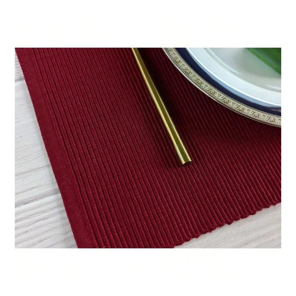 Cotton Ribbed Placemats Set Of 8 13 X 19 Inches Maroon Burgundy Dark Red Ideal For Everyday Use And Fall Decor Thick Constructi
Cotton Ribbed Placemats Set Of 8 13 X 19 Inches Maroon Burgundy Dark Red Ideal For Everyday Use And Fall Decor Thick Constructi