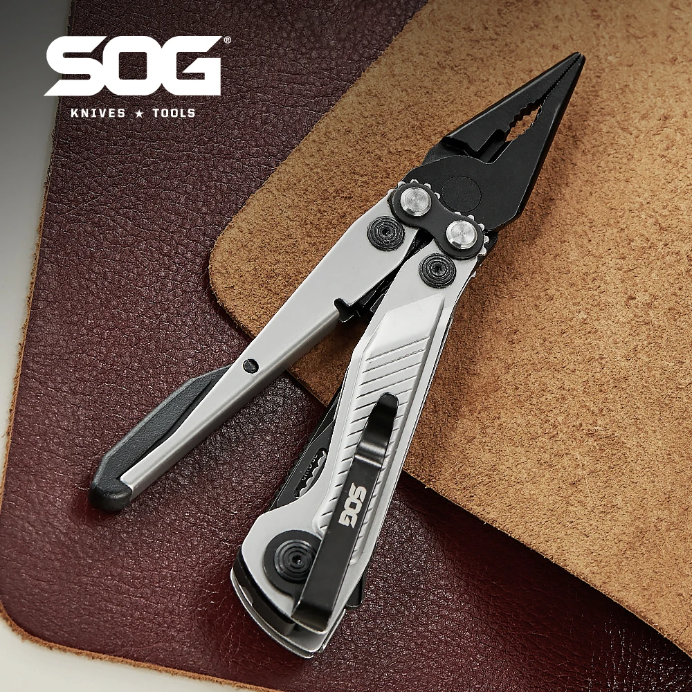 SOG 7 in 1 Multitool Pliers Flash MT Compact Tools with Wire Cutter, CRYO D2 Steel Blade Pocket Camping Survival EDC Hand Tools
SOG 7 in 1 Multitool Pliers Flash MT Compact Tools with Wire Cutter, CRYO D2 Steel Blade Pocket Camping Survival EDC Hand Tools