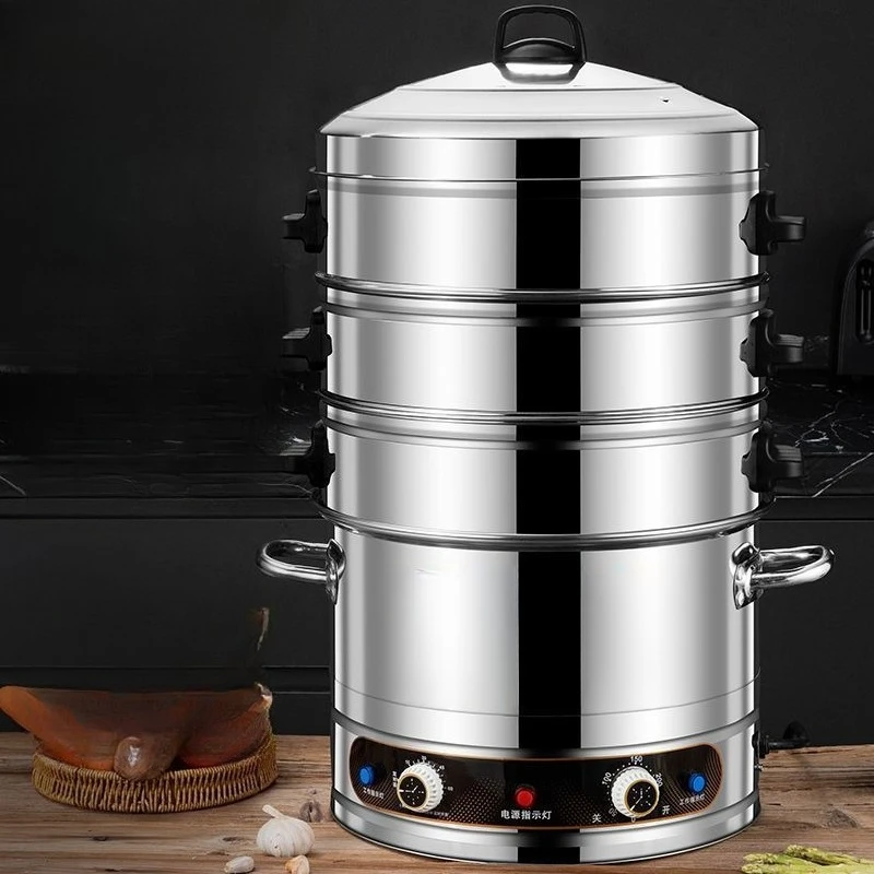 Steamer Commercial Large Capacity Stainless Steel Multifunctional Electric Steamer Multilayer
Steamer Commercial Large Capacity Stainless Steel Multifunctional Electric Steamer Multilayer