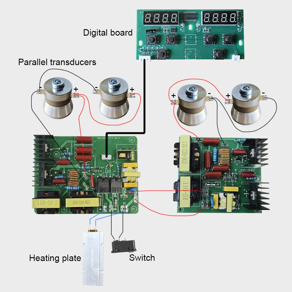 Hot Selling Electric Digital Control 60W 40kHz Ultrasonic Equipment Parts PCB Transducer Generator for Ultrasonic Cleaner
Hot Selling Electric Digital Control 60W 40kHz Ultrasonic Equipment Parts PCB Transducer Generator for Ultrasonic Cleaner