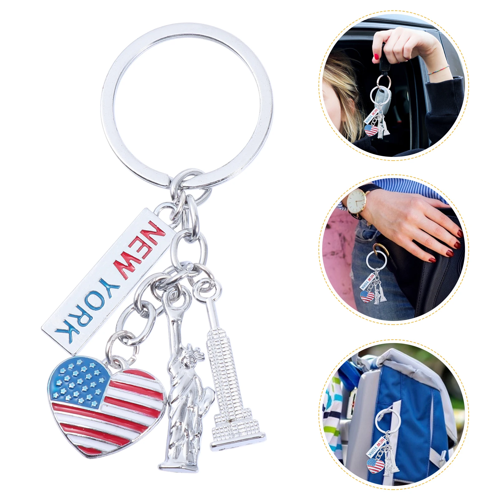 Liberty Keychain Independence Day Decorative Accessories Stripes Child Keychains New York Souvenir Statue of Liberty Key Rings
Liberty Keychain Independence Day Decorative Accessories Stripes Child Keychains New York Souvenir Statue of Liberty Key Rings
