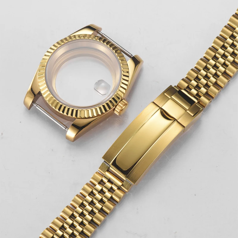 NH35 Case Gold 39mm Case Suitable for NH35 Movement Adaptation 28.5mm Dial Adjustable Slider Strap Modification Parts Men Luxury
NH35 Case Gold 39mm Case Suitable for NH35 Movement Adaptation 28.5mm Dial Adjustable Slider Strap Modification Parts Men Luxury