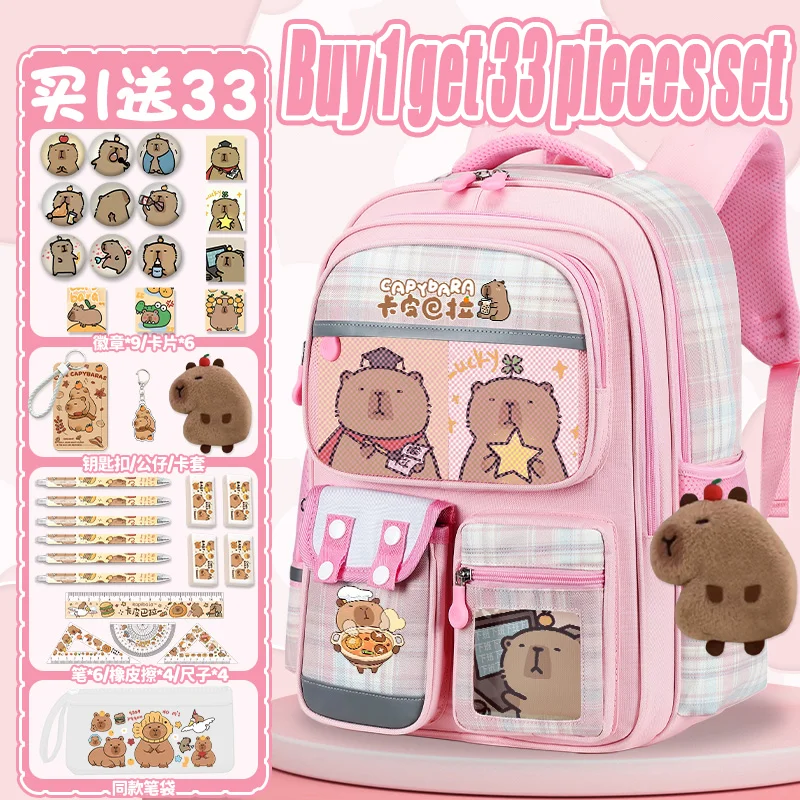 Рюкзак Kapibara с мультяшным принтом для школы, новый модный рюкзак Sanrio 2025 года большой вместимости для школы
Рюкзак Kapibara с мультяшным принтом для школы, новый модный рюкзак Sanrio 2025 года большой вместимости для школы