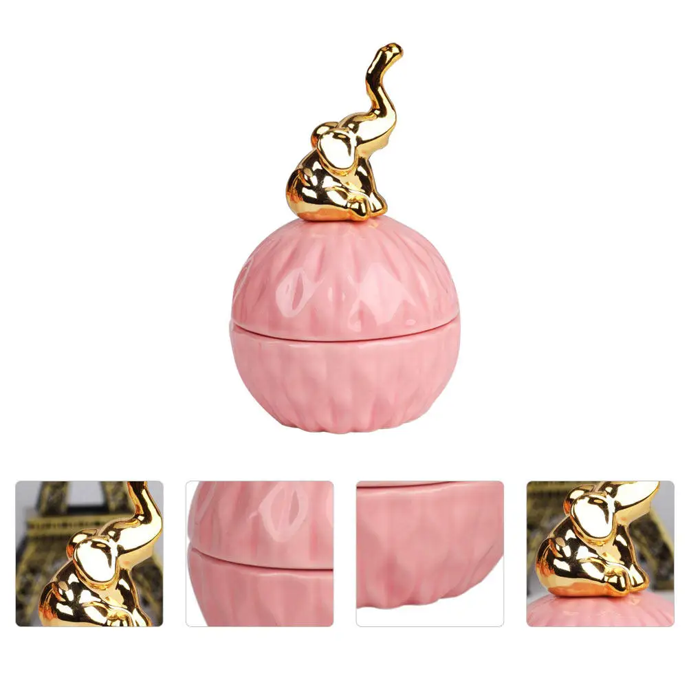 Delicate Ceramic Ring Jewelry Box Lovely Pink Candy Container Table Decor Storage Bottle Gift Holder
Delicate Ceramic Ring Jewelry Box Lovely Pink Candy Container Table Decor Storage Bottle Gift Holder