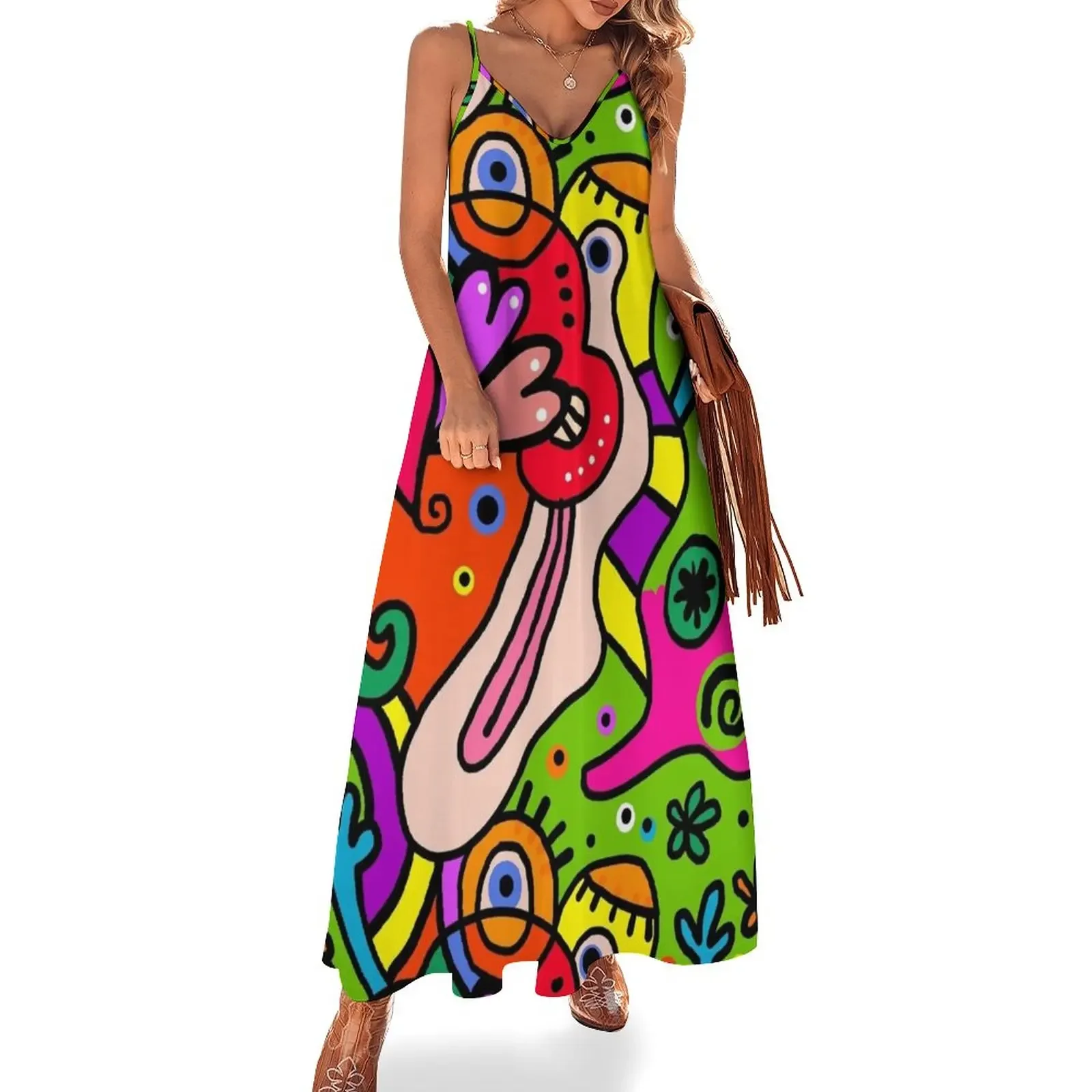 Funny Colorful Cubist Abstract Art Sleeveless Dress Aesthetic clothing prom dress 2025
Funny Colorful Cubist Abstract Art Sleeveless Dress Aesthetic clothing prom dress 2025