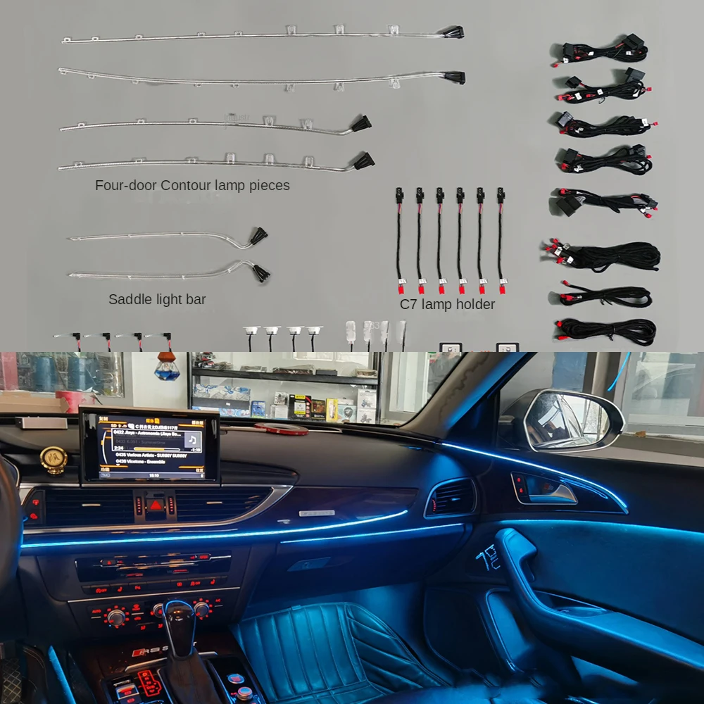 Atmosphere Light For Audi A6 C7 C7 PA A7 2012-2018 MMI control Interior LED ambient light door Footwell light original
Atmosphere Light For Audi A6 C7 C7 PA A7 2012-2018 MMI control Interior LED ambient light door Footwell light original