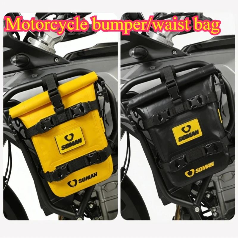 Crash Bars Waterproof Bag, Repair Tool Placement Bag Multifunctional Side Storage bag Riding Tool Bag for Motorbike Bumper
Crash Bars Waterproof Bag, Repair Tool Placement Bag Multifunctional Side Storage bag Riding Tool Bag for Motorbike Bumper
