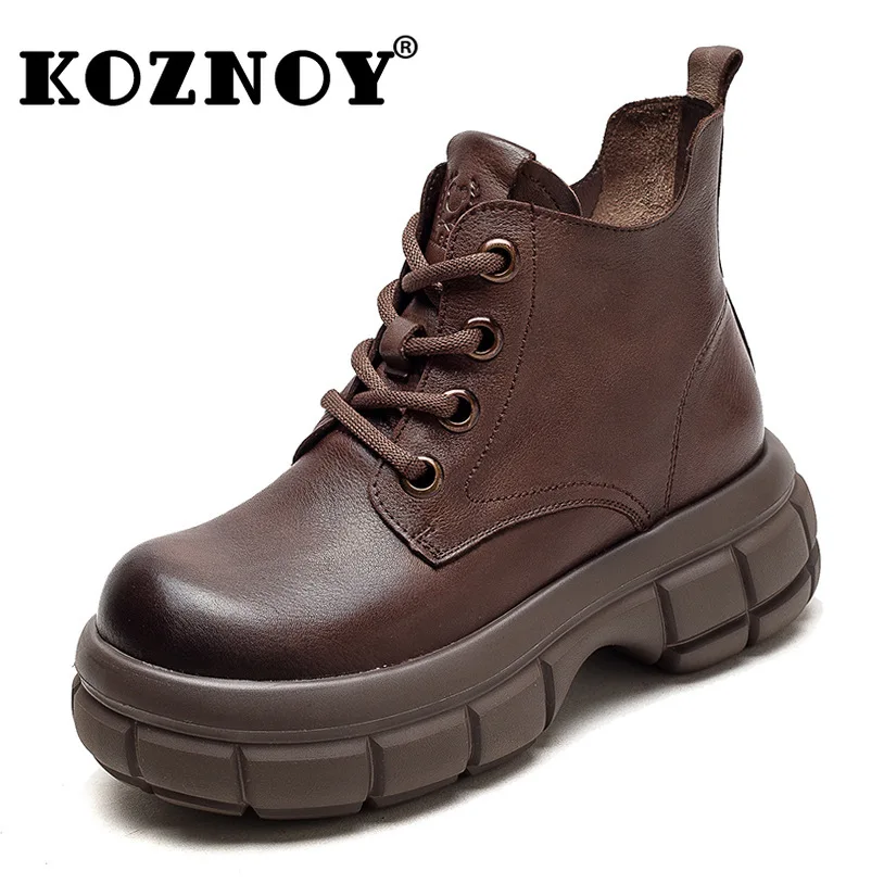 Ботинки женские из натуральной кожи на танкетке, 5 см
Ботинки женские из натуральной кожи на танкетке, 5 см