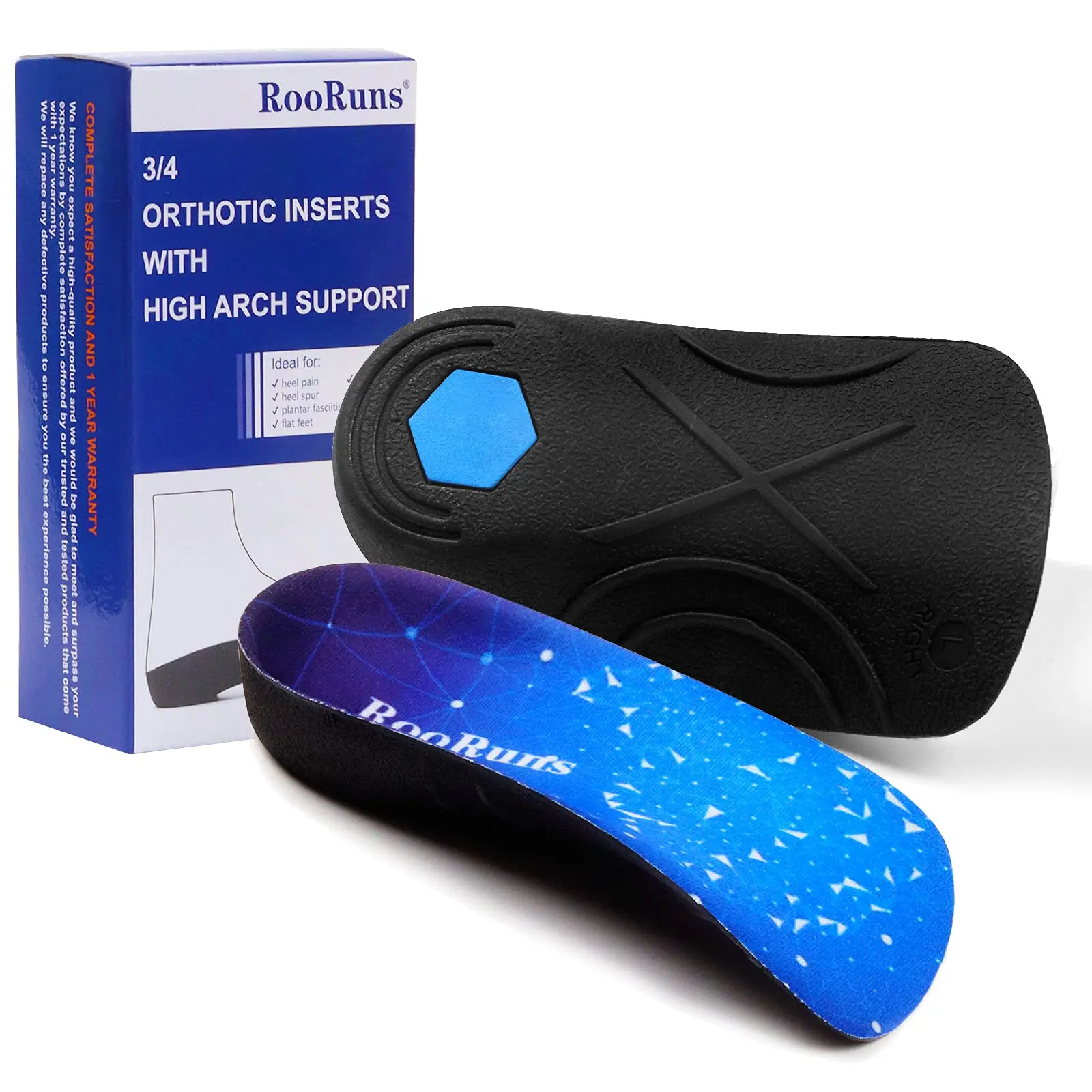1Pair 3/4 Length Arch Support Insoles, Ergonomic Contoured Design, Maintains Long-Lasting Comfort During Sports And Walking
1Pair 3/4 Length Arch Support Insoles, Ergonomic Contoured Design, Maintains Long-Lasting Comfort During Sports And Walking