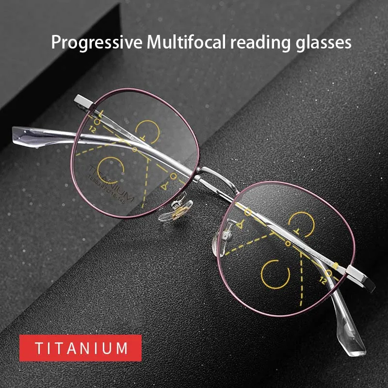 Retro Progressive Multifocal Reading Glasses Women Purple Beta Titanium Presbyopic Glasses Women Anti Blue Ray Computer Glasses
Retro Progressive Multifocal Reading Glasses Women Purple Beta Titanium Presbyopic Glasses Women Anti Blue Ray Computer Glasses