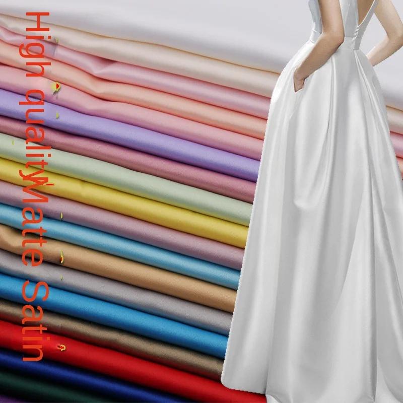 Thickened Matte Satin Haute Couture Wedding Dress Satin Embroidered Evening Dress Professional Small Suit Matte Satin Fabric
Thickened Matte Satin Haute Couture Wedding Dress Satin Embroidered Evening Dress Professional Small Suit Matte Satin Fabric