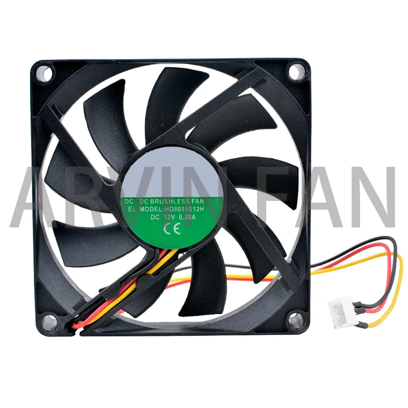 Новый оригинальный HD8015S12H 8 см 80 мм вентилятор 80x80x15 мм 8015 DC12V 0.20A вентилятор охлаждения для шасси процессора
Новый оригинальный HD8015S12H 8 см 80 мм вентилятор 80x80x15 мм 8015 DC12V 0.20A вентилятор охлаждения для шасси процессора