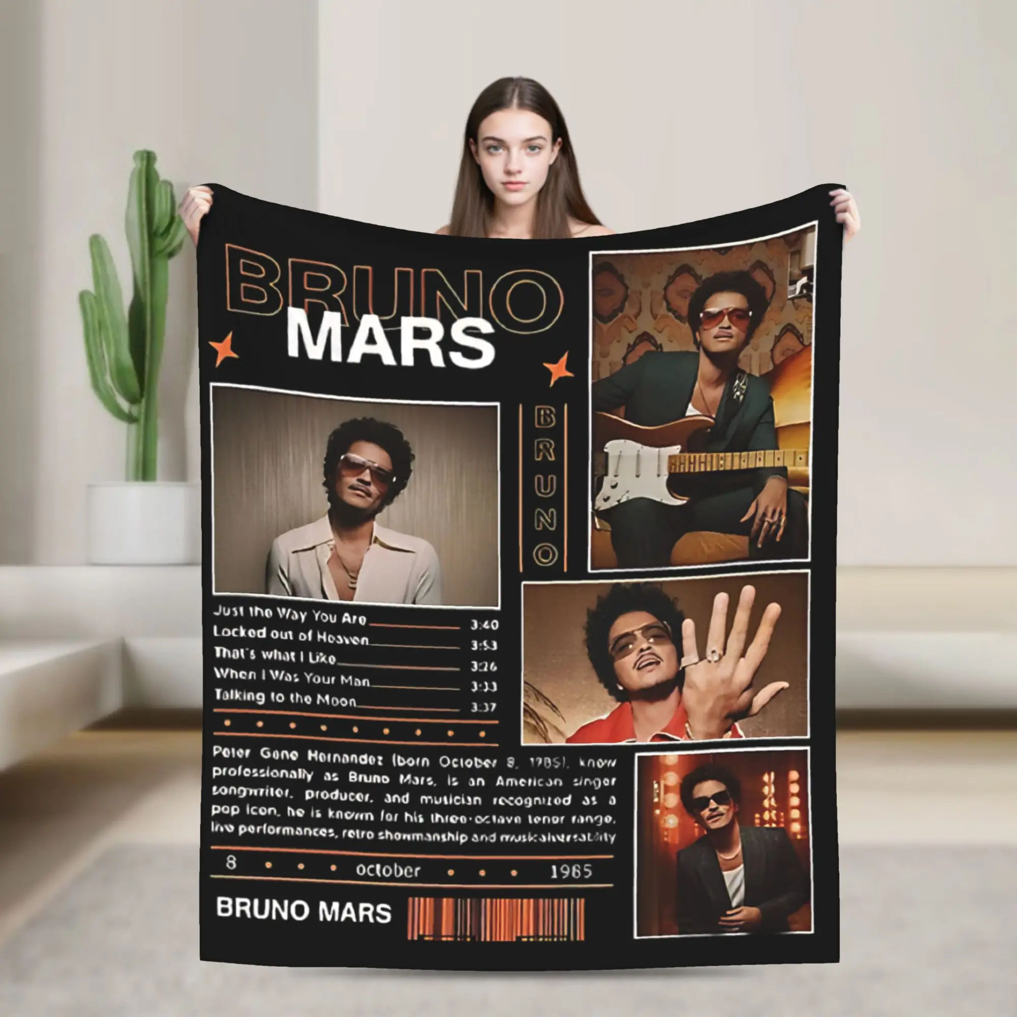 The Romantic Tour 2026 Schedule Dates New Show Bruno Mars Blankets Flannel Breathable Super Soft Throw Blanket for Bed Quilt
The Romantic Tour 2026 Schedule Dates New Show Bruno Mars Blankets Flannel Breathable Super Soft Throw Blanket for Bed Quilt