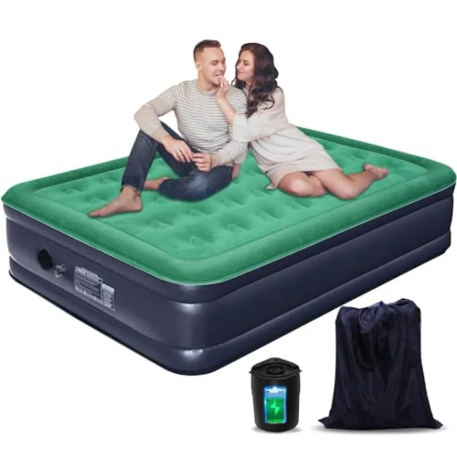 Queen Air Mattress with Built in Pump/USB-C Rechargeable Detachable-16'' Double High Inflatable Air Bed for Camping HomeandGues
Queen Air Mattress with Built in Pump/USB-C Rechargeable Detachable-16'' Double High Inflatable Air Bed for Camping HomeandGues