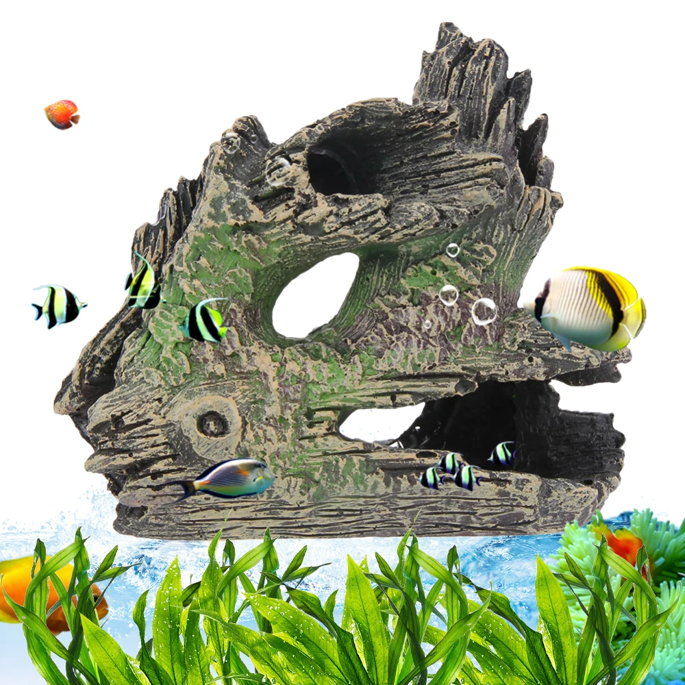 Resin Aquarium Ornaments Decorations Artificial Hollow Tree Tunnel Cave For Fish Tank Aquarium Background Landscaping Decoration
Resin Aquarium Ornaments Decorations Artificial Hollow Tree Tunnel Cave For Fish Tank Aquarium Background Landscaping Decoration