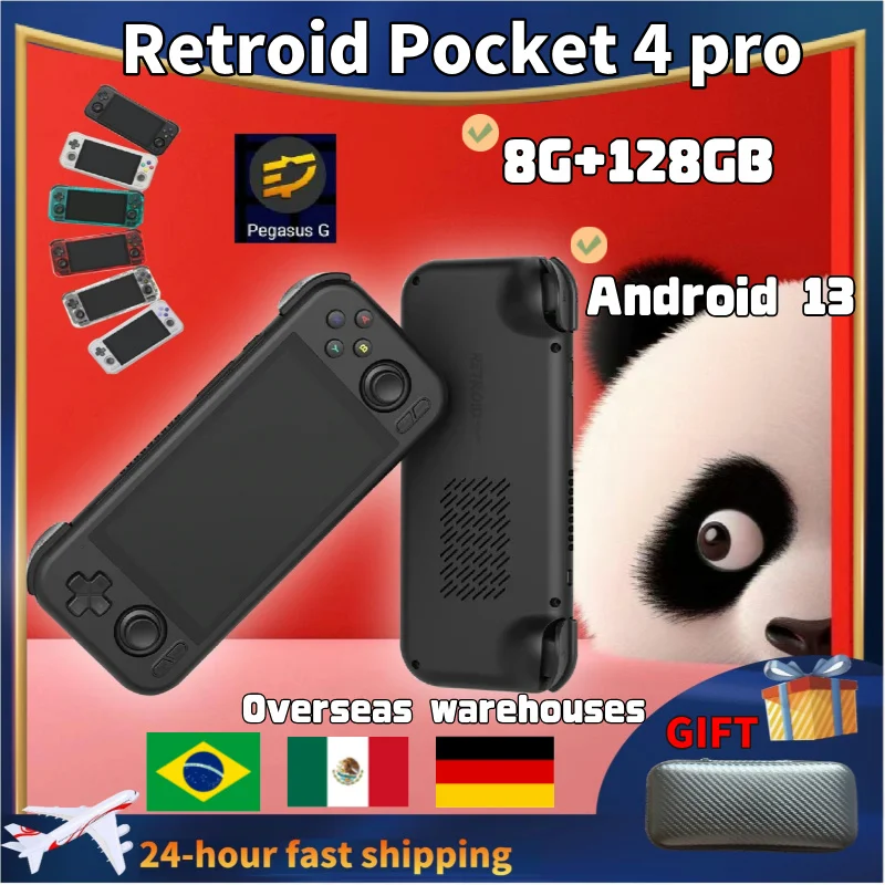 Retroid Pocket 4Pro RP4Pro Retro Handheld Game Console Video Game Consoles 8G+128G WiFi 4.7Inch Touch Screen Android 13 5000mAh
Retroid Pocket 4Pro RP4Pro Retro Handheld Game Console Video Game Consoles 8G+128G WiFi 4.7Inch Touch Screen Android 13 5000mAh