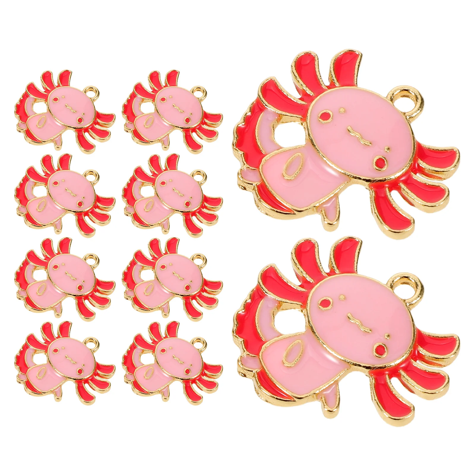 10Pcs Axolotl Pendant Charm - Vibrant Enamel Animal Charms for DIY Jewelry - Necklace Bracelet Keyring Decoration - Mini Sea
10Pcs Axolotl Pendant Charm - Vibrant Enamel Animal Charms for DIY Jewelry - Necklace Bracelet Keyring Decoration - Mini Sea