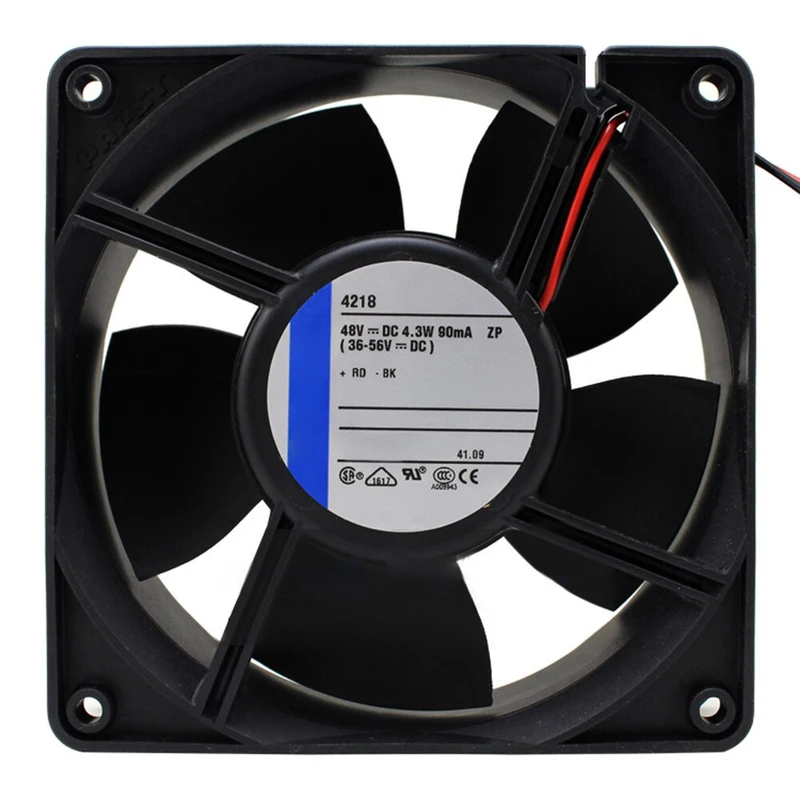 S+ 4218 Axial Cooling Fan for Generic 48V 4.3W 90mA 120*120*38mm 12038 Replacement
S+ 4218 Axial Cooling Fan for Generic 48V 4.3W 90mA 120*120*38mm 12038 Replacement