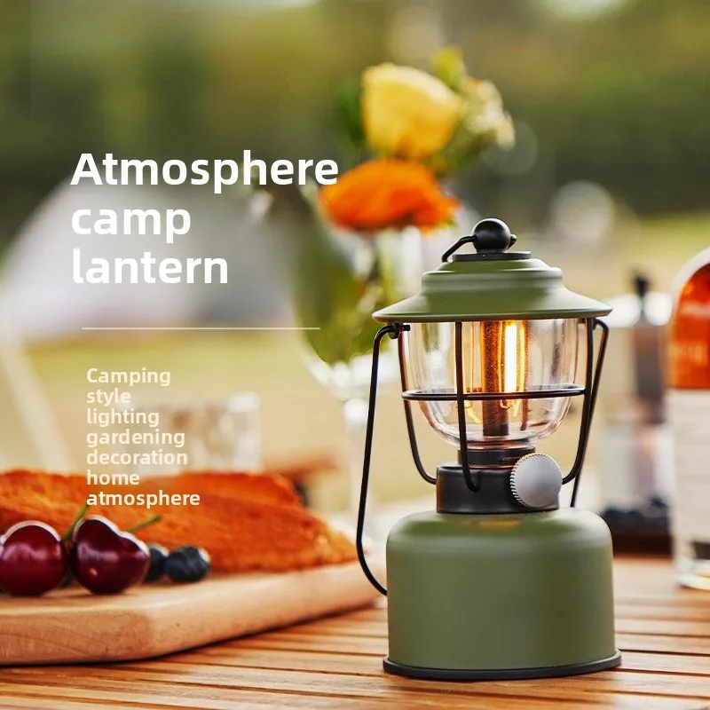 VOLODYMYR Retro Outdoor Lamp Camping Atmosphere Light Long Battery Life Rechargeable Hanging Lantern Portable for Car Repair
VOLODYMYR Retro Outdoor Lamp Camping Atmosphere Light Long Battery Life Rechargeable Hanging Lantern Portable for Car Repair