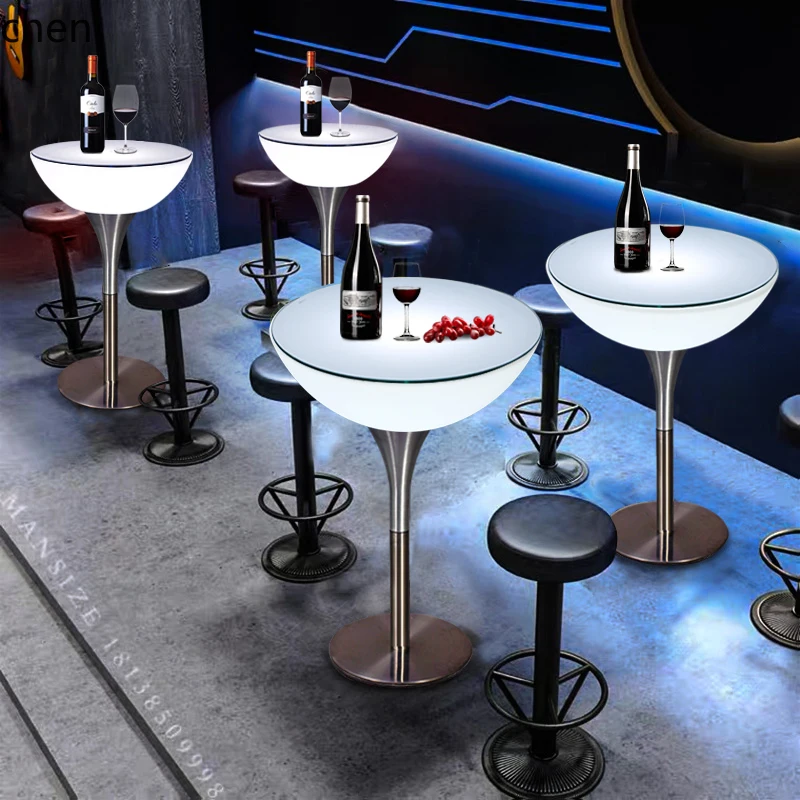 HTT luminous tall table loose round bar table and chair combination balcony waterproof creative outdoor bar
HTT luminous tall table loose round bar table and chair combination balcony waterproof creative outdoor bar