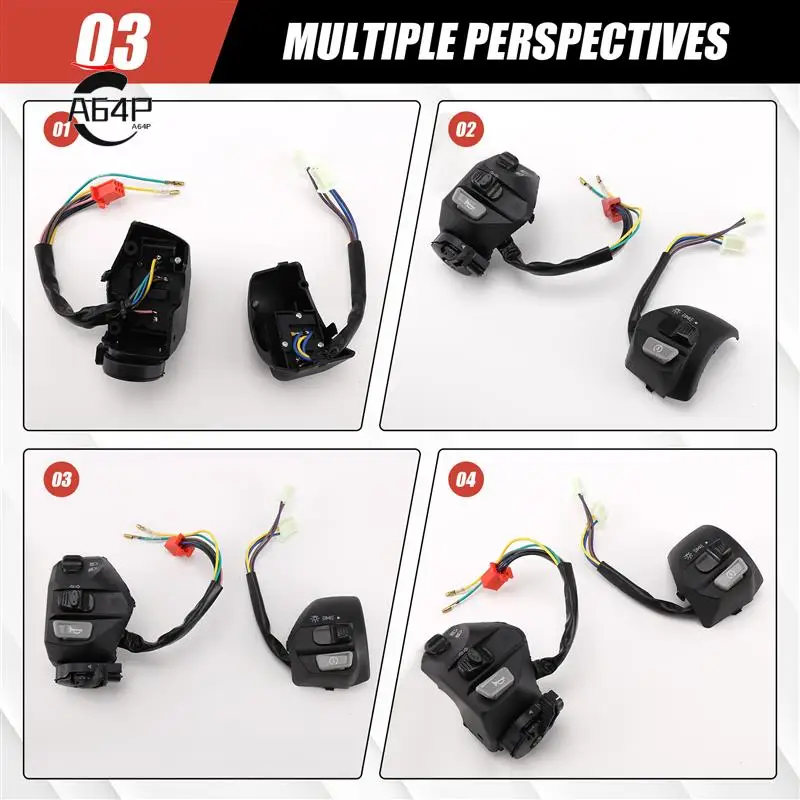 A64P-22Mm Motorcycle Switches ON/OFF Button Handlebar Ontrol Horn Turn Signal Start Switch For Yamaha MIO LC135
A64P-22Mm Motorcycle Switches ON/OFF Button Handlebar Ontrol Horn Turn Signal Start Switch For Yamaha MIO LC135
