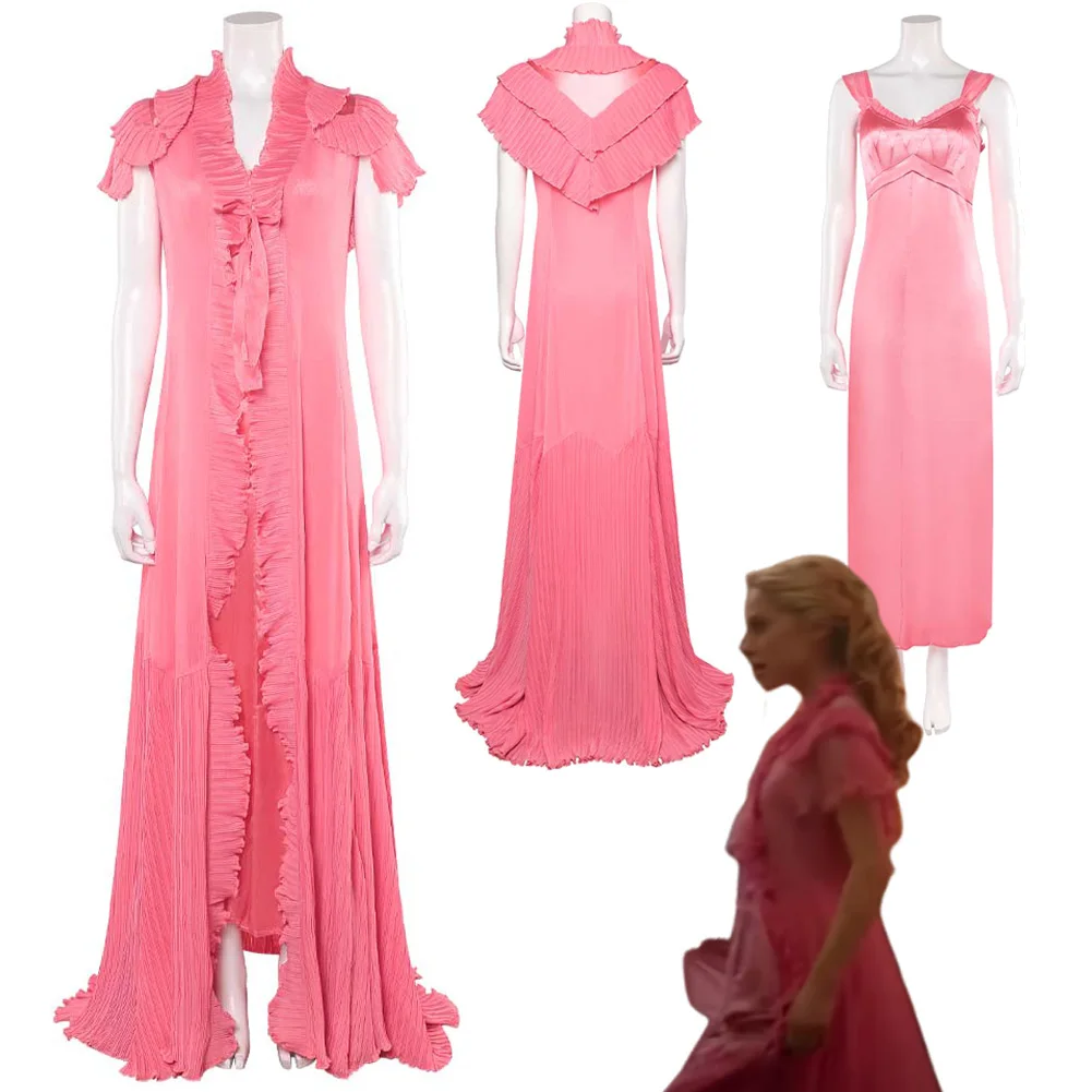 Wicked Witch Glinda Pink Sleepdress Cosplay Wicked For Good Costume Long Skrits Coat Dress Women Halloween Party Fantasia Suits
Wicked Witch Glinda Pink Sleepdress Cosplay Wicked For Good Costume Long Skrits Coat Dress Women Halloween Party Fantasia Suits