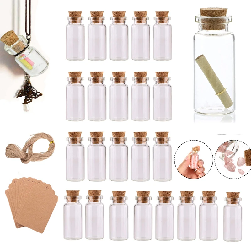 50Pcs 5/8/10/12/15/20ml Empty Mini Glass Bottles with Cork Stoppers Lovely Wishing Bottles DIY Craft Wedding Home Party Decor
50Pcs 5/8/10/12/15/20ml Empty Mini Glass Bottles with Cork Stoppers Lovely Wishing Bottles DIY Craft Wedding Home Party Decor