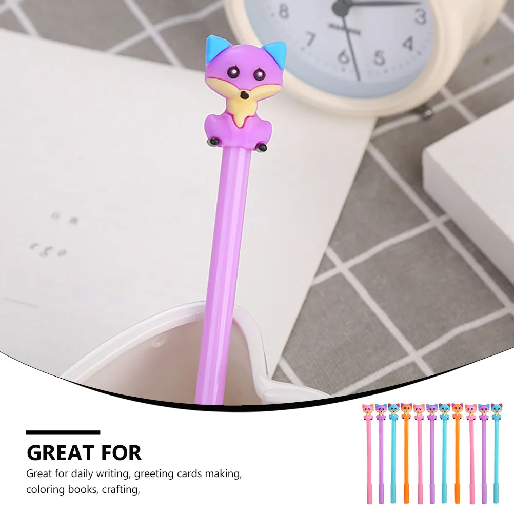 11 Pcs Neutral Pen Cute Fox Design Black Pens for Students Exam Office Supplies Cartoon Roller Ball Marker Stationery 
11 Pcs Neutral Pen Cute Fox Design Black Pens for Students Exam Office Supplies Cartoon Roller Ball Marker Stationery
