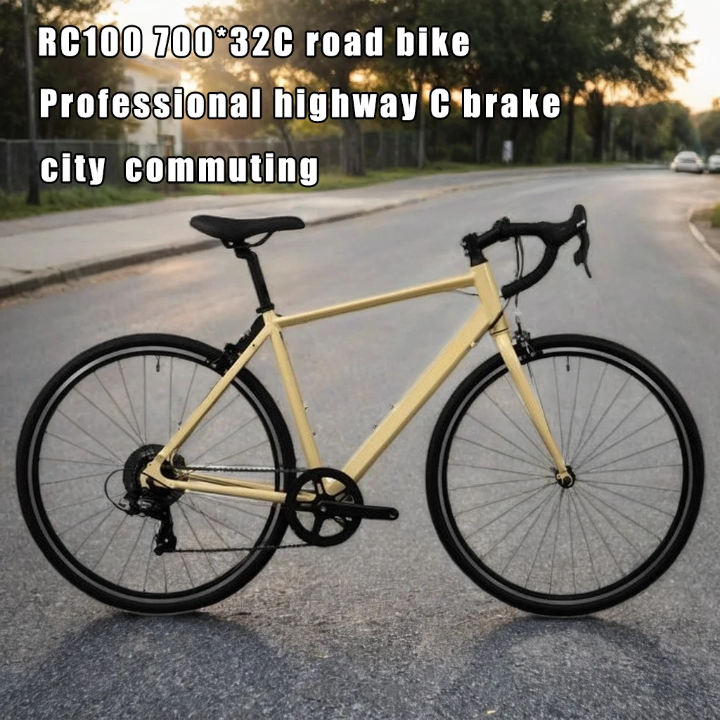 RC100 700*32C road bike 7speed Road Racing Bicycle C brake lightweight aluminum alloy frame bicicleta Adult men and women riding
RC100 700*32C road bike 7speed Road Racing Bicycle C brake lightweight aluminum alloy frame bicicleta Adult men and women riding
