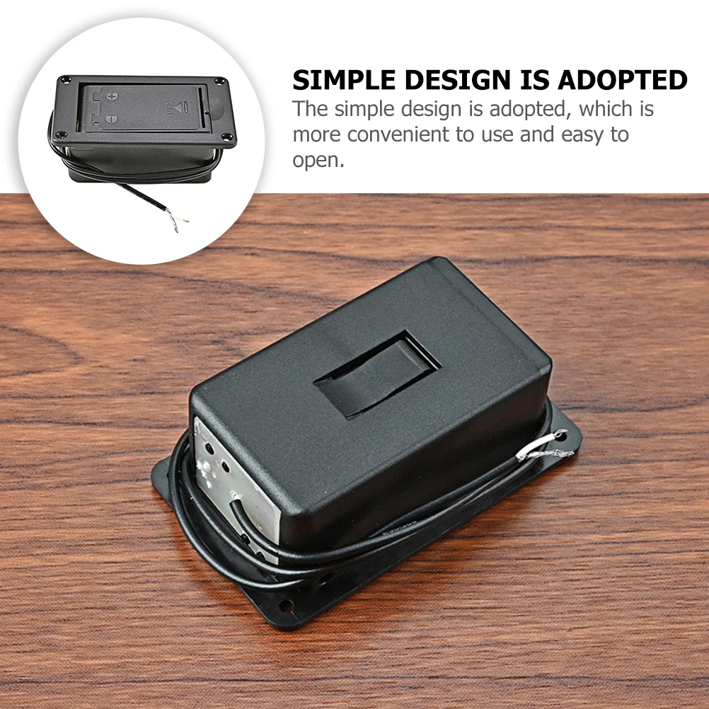 9V Box For Guitar Bass Pickup Active Holder Plastic Durable Light Easy Open Replacement Wide Application Guitar
9V Box For Guitar Bass Pickup Active Holder Plastic Durable Light Easy Open Replacement Wide Application Guitar