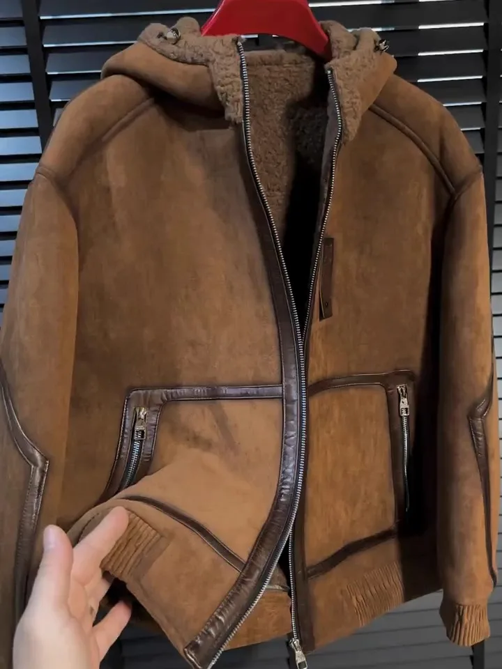 Men's Winter Hooded Leather Fur Jaet Comfortable New Arrival Faionable Versatile High-End Feel Youth Long Sve Zipper C...
Men's Winter Hooded Leather Fur Jaet Comfortable New Arrival Faionable Versatile High-End Feel Youth Long Sve Zipper C...